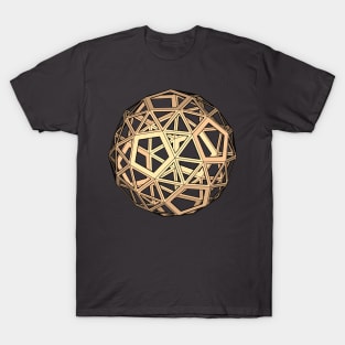 gmtrx lawal skeletal snub dodecahedron T-Shirt